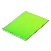 Une feuille rectangulaire vert brillant est affich