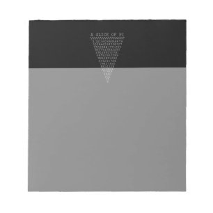 Bloc-note Une tranche typographique de Pi