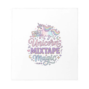 Bloc-note Unicorn Mixtape Magie Autocollant et T-shirt Adora