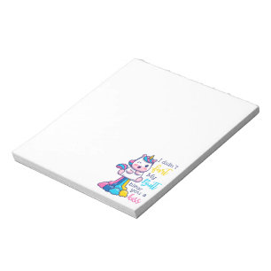 Bloc-note Unicorne Je n'ai pas pété mon cul vous a fait un b