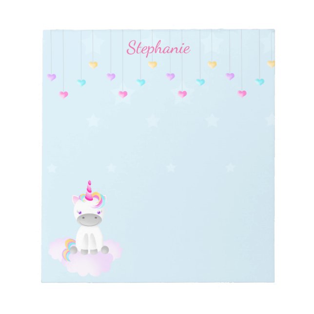 Bloc-note Unicorne magique (Devant)