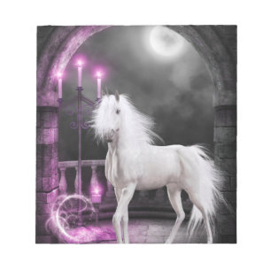 Bloc-note Unicorne magique rose