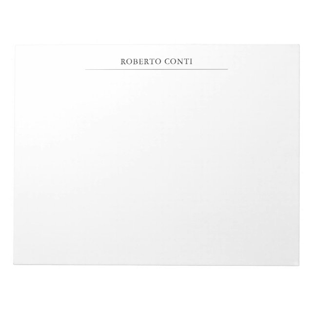 Bloc-note Unique minimaliste moderne (Devant)