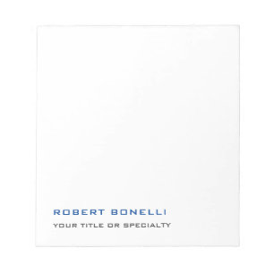 Bloc-note Unique Moderne Premium Perle Minimaliste