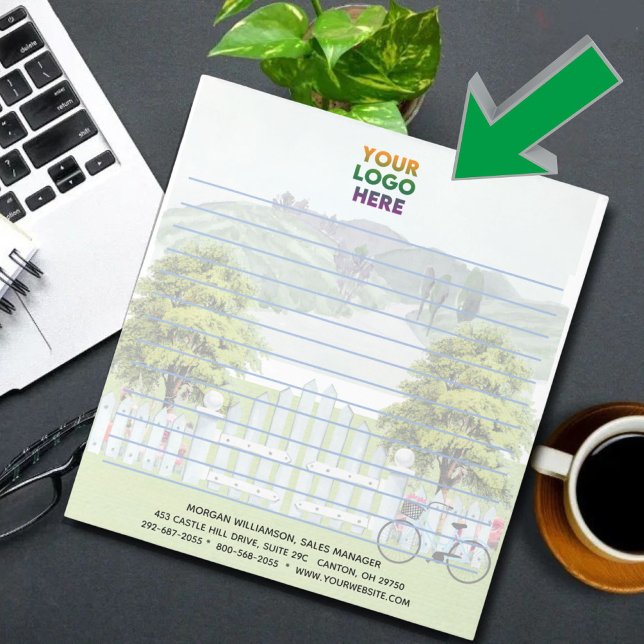 Bloc-note Unique Pays Thème Entreprise Logo Linked (Créateur téléchargé)