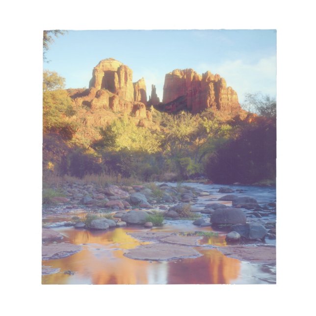 Bloc-note USA, Arizona, Sedona. Rocher de la Cathédrale refl (Devant)