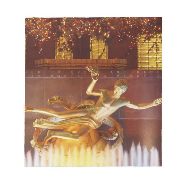 Bloc-note USA, New York, New York, Statue de (Devant)