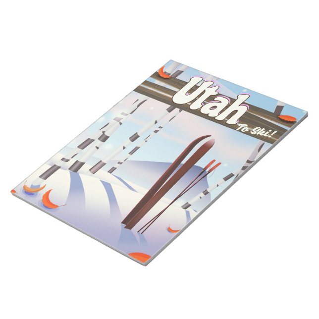 Bloc-note Utah pour skier ! (Incliné)