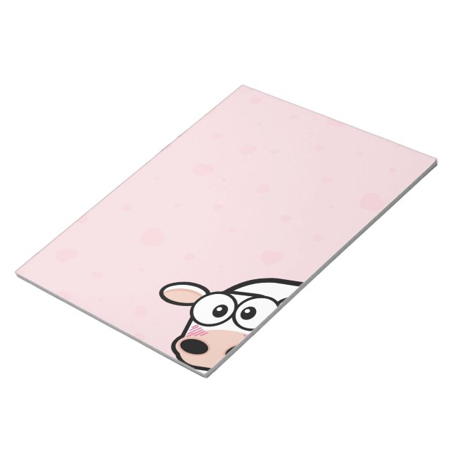 Bloc-note Vache et Coeurs qui brulent (Incliné)