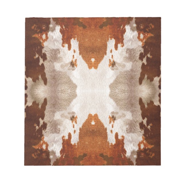 Bloc-note Vache Kaleidoscope Cachée Motif (Devant)