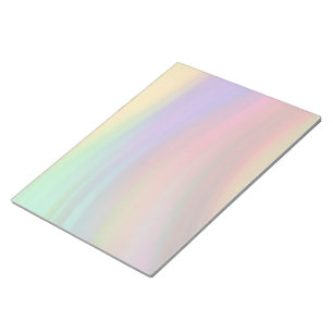Bloc-note Vagues arc-en-ciel douces Abstraites