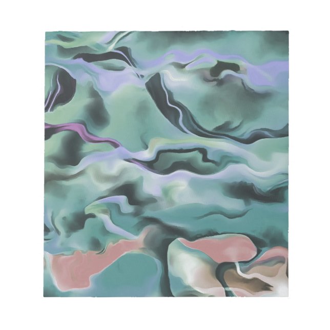 Bloc-note Vagues En Harmonie Acrylique Pour L'Art Abstrait (Devant)