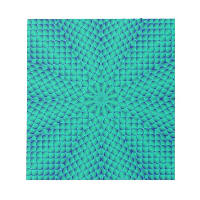 Bloc-note Vagues vertes et bleues (Devant)