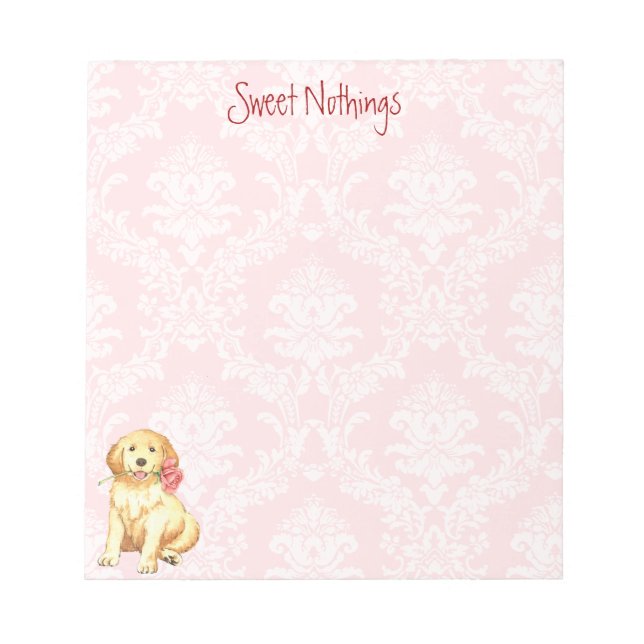 Bloc-note Valentine Rose Golden (Devant)