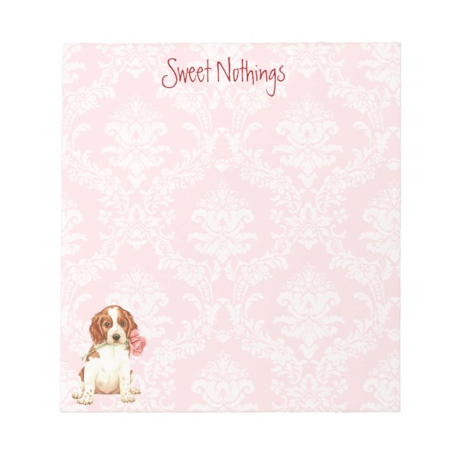 Bloc-note Valentine Rose Welshie (Devant)