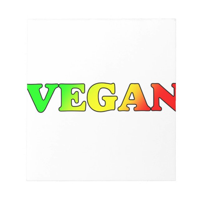 Bloc-note Vegan Rasta (Devant)