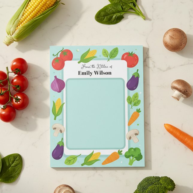 Bloc-note Veggie Garden Kitchen Recipe Shopping List (Créateur téléchargé)