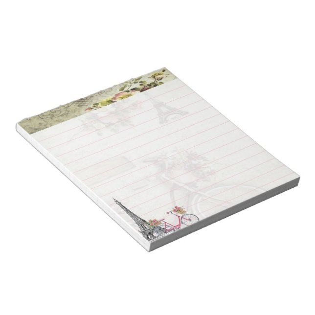 Bloc-note Vélo à Paris (Incliné)