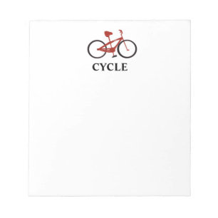 Bloc-note Vélo rouge