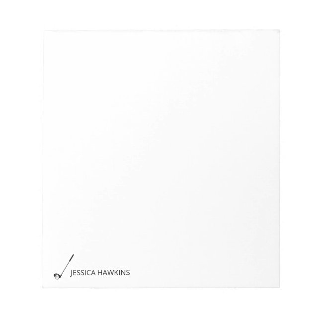 Bloc-note Ventilateur de golf simple papeterie personnelle G (Devant)