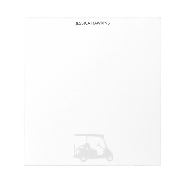 Bloc-note Ventilateur de golf simple Papier personnel Panier (Devant)