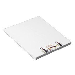 Bloc-note Verres à vin SlipperyJoe's jeu de mots coquin roug