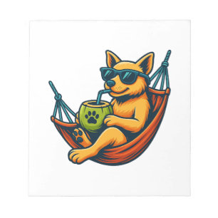 Bloc-note Vibes de chiot tropical