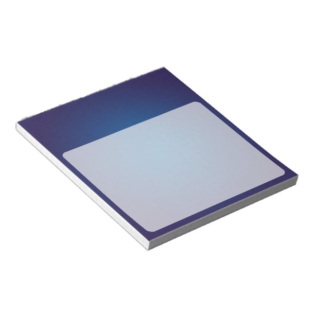 Bloc-note Vignette Bleue Profonde Grainée Cool (Incliné)