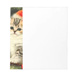 Bloc-note Vintage Christmas Kitten