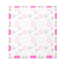 Vintage géométrique rose clair et vert olive