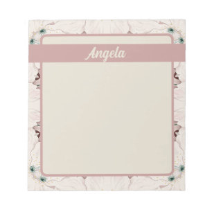 Bloc-note Vintage Magnolia Floral Ephemera Motif