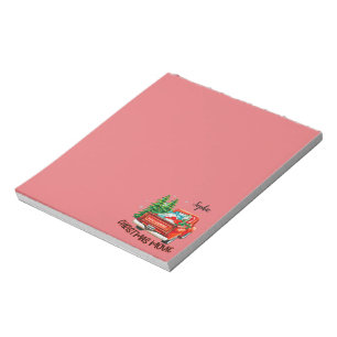 Bloc-note Vintage Red Truck Christmas Movie