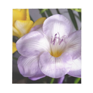 Bloc-note violet freesia
