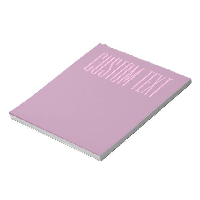 Bloc-note Violet pastel et rose clair | Texte éditable moder (Tourné)
