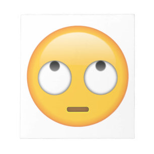 Bloc-note Visage avec les yeux roulants - Emoji