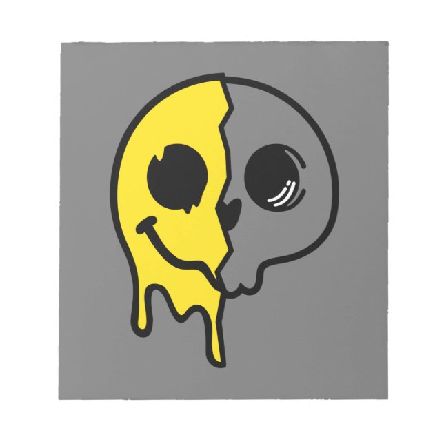 Bloc-note Visage du crâne souriant (Devant)