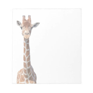 Bloc-note Visage mignon de girafe