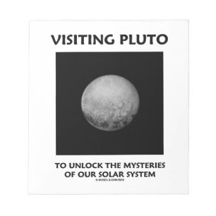 Bloc-note Visiter Pluton Pour Déverrouiller Les Mystères Du
