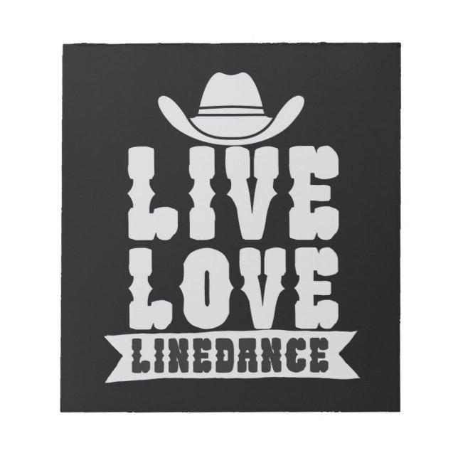 Bloc-note Vivez Amour Linedance (Devant)