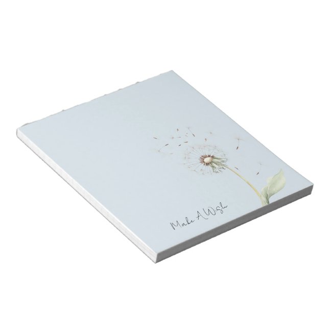 Bloc-note Vœu de la Fleur de Pissenlit (Incliné)