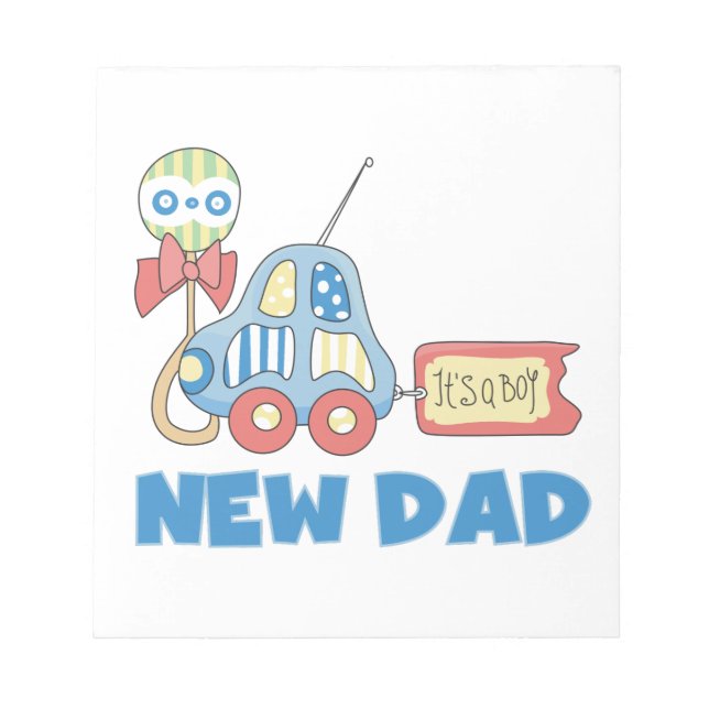 Bloc-note Voiture Nouveau Papa C'est un garçon Cadeaux (Devant)