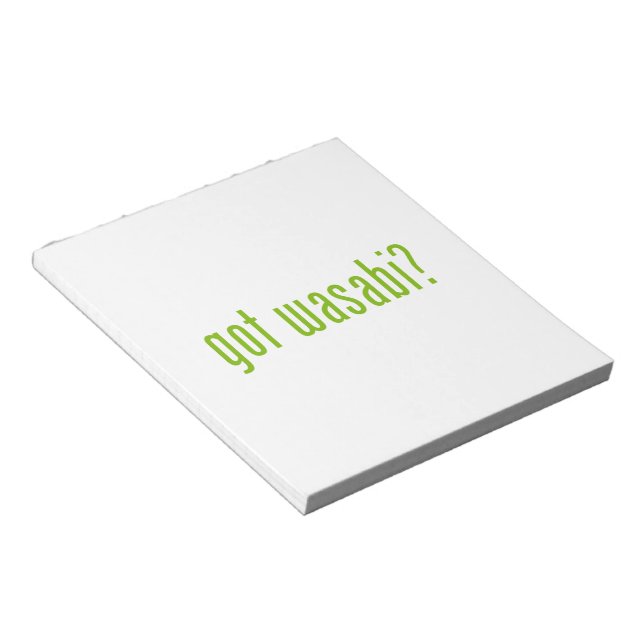 Bloc-note vous avez wasabi ? (Incliné)