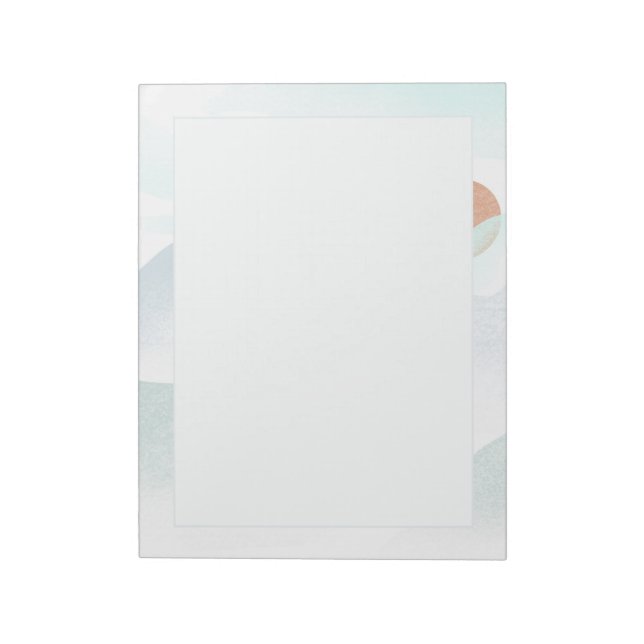 Bloc-note Vue Foggy Mountain (Tourné)