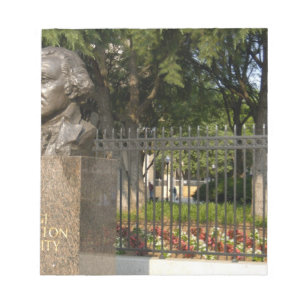 Bloc-note Washington, C.C, statue de George Washington,