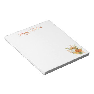 Bloc-note Watercolor Pumpkin Notepad
