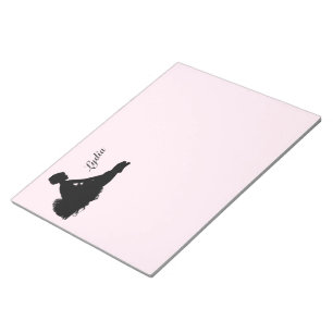 Bloc-note Weight Ballerina Personnalisé w Nom Rose