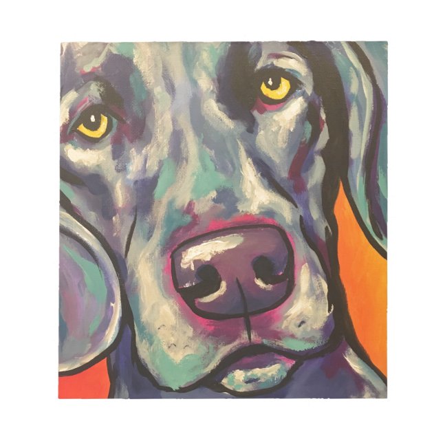 Bloc-note weimaraner (Devant)