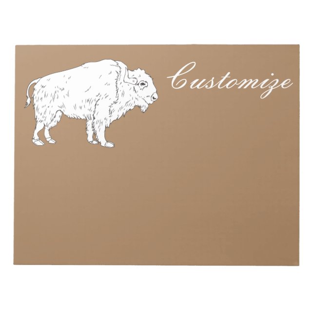 Bloc-note White Buffalo Thunder_cove (Devant)