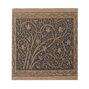 Bloc-note William Morris Campion Cuir Damassé
