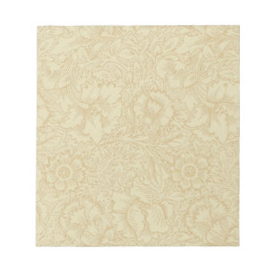 Bloc-note William Morris Papier peint floral Poppy